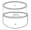 Fig. 01 - MICROWAVE DISH WITH HEAT PEDESTAL