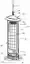 Fig. 01 - BIRD FEEDER WITH A ONE-PIECE FEED CONTAINER