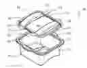 Fig. 01 - Container base and lid with planar area for flat application of adhesive membrane