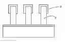 Fig. 01 - Electronic device with a wire element extending from an electroconductive layer comprising zirconium carbide or hafnium carbide