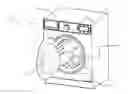 Fig. 01 - Washing/drying machine with a spider-shaped device for cleaning an air filter