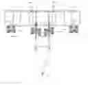 Fig. 01 - Implement wing caster wheel for transport