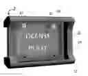 Fig. 01 - Adjustable length complete coverage license plate bumper guard