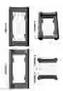 Fig. 02 - Adjustable length complete coverage license plate bumper guard