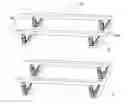 Fig. 01 - Angle adjustable tread holding brackets for staircases