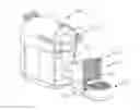 Fig. 01 - Removable cup support platform on collector receptacle