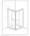 Fig. 01 - Shower door adjusting device and shower door