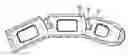 Fig. 01 - Multi-segment lateral cages adapted to flex substantially in the coronal plane