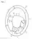 Fig. 02 - MOUNTING STRUCTURE FOR DRIVER-SEAT AIRBAG DEVICE