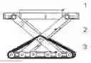 Fig. 01 - Multifunctional vehicle lifting, steering, moving and obstacle crossing device