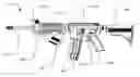 Fig. 01 - Auxiliary device mounting system for firearms