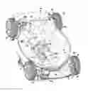 Fig. 01 - Walk power mower having forward and reverse traction drive