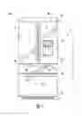 Fig. 02 - Refrigerator appliance with a drawer slide synchronizer