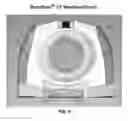 Fig. 10 - Anatomical imaging system with centipede scanning drive, bottom notch to accommodate base of patient support, and motorized drive for transporting the system between scanning locations
