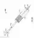 Fig. 76 - Catheter with a double balloon structure to generate and apply a heated ablative zone to tissue
