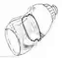Fig. 01 - Bottle, retaining device and associated elements for carrying containers and other items