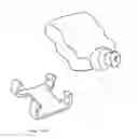 Fig. 74 - Bottle, retaining device and associated elements for carrying containers and other items