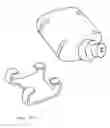 Fig. 76 - Bottle, retaining device and associated elements for carrying containers and other items