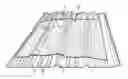 Fig. 01 - Method for producing an injection molded non-skid safety mat incorporating adhering support portions such as for placement upon a sloping roof