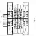 Fig. 22 - MULTISTORY RESIDENTIAL BUILDING WITH ELEVATOR SERVED UPPER CORRIDOR