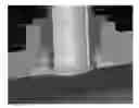 Fig. 01 - One-time only snap connection system mounting two parts and a sensor mounting system using the snap connection system