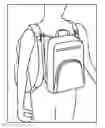 Fig. 01 - CLIP AND WEBBING SYSTEM TO JOIN MULTIPLE BAGS AND AVOID MULTIPLE CARRYING STRAPS BY UTILIZING THE STRUCTURE OF ONE BAG OR BY JOINING THEM TOGETHER