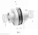 Fig. 02 - Sleeve coupling with flange having internal tooth design for increasing useful life of flexible insert