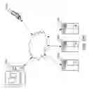 Fig. 23 - Resource sharing in a peer-to-peer network of contact center nodes