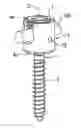 Fig. 01 - Polyaxial bone anchoring device with enlarged pivot angle