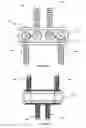 Fig. 10 - Bi-directional fixating/locking transvertebral body screw/intervertebral cage stand-alone constructs