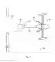Fig. 08 - Vertical takeoff and landing aircraft having telescoping boom for lateral payload deployment counterbalanced through multi-axis thrust vectoring