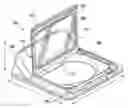 Fig. 01 - Washing machine appliance and lid assembly