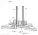 Fig. 01 - Serpentine flow channels for flowing fluids over chip sensors