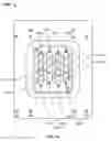 Fig. 15 - Serpentine flow channels for flowing fluids over chip sensors