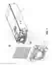 Fig. 02 - Fan air filter with tool-less filter replacement