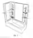 Fig. 02 - Accessory rail system for bath or shower walls