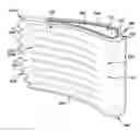 Fig. 01 - Blade with parallel corrugated surfaces on inner and outer surfaces