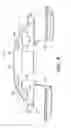 Fig. 04 - Caliper hardware providing separation between pad and rotor