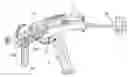 Fig. 01 - Automatic submachine gun for exploiting recoil comprising two opposing levers for the hammer, one associated with single-shot firing mode and the other with burst firing mode