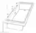Fig. 01 - Bathtub fitting standard external space while affording safe egress and larger floor area with enclosed volume