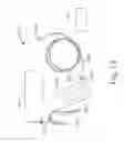 Fig. 12 - Surgical instrument with selectable integral or external power source