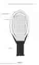 Fig. 02 - Tennis Racket Side Frame Stings or Diamond Shape Frame, for More Ball Spins and for Reduce Errors.