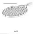Fig. 08 - Tennis Racket Side Frame Stings or Diamond Shape Frame, for More Ball Spins and for Reduce Errors.