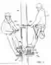 Fig. 02 - Dual platform for a composite power pole