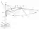 Fig. 01 - Crankless cantilevered umbrella