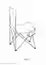 Fig. 02 - Folding chair with a side bag on one side