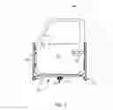 Fig. 02 - Adjustable hitch mounted door carrying assembly
