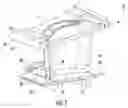 Fig. 02 - Internal cooling system with converging-diverging exit slots in trailing edge cooling channel for an airfoil in a turbine engine