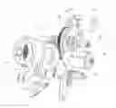 Fig. 01 - Actuation unit for controlling the angular position of a control member, particularly for a vehicle transmission