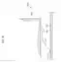 Fig. 28 - BURNER AND  SUPPORT STRUCTURE WITH A PERFORATED FLAME HOLDER